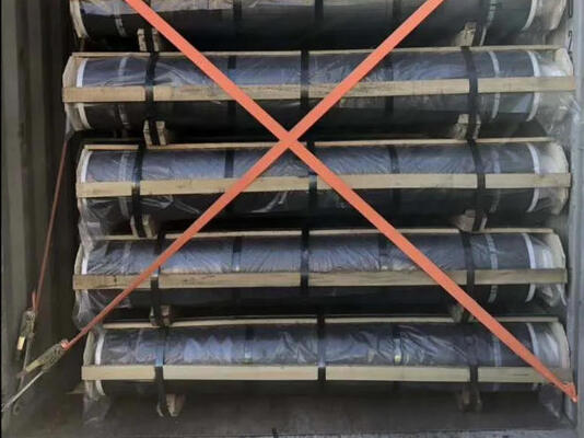 Graphite Electrode UHP HP RP 300mm 400mm 450mm 500mm With Nipple For Steel Melting Eaf