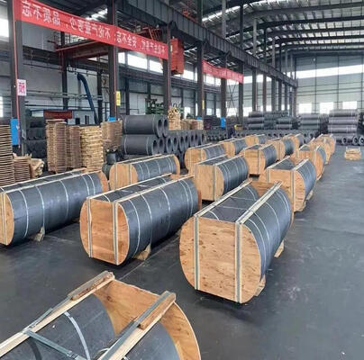 Factory Dia 75-700mm Graphite Electrodes with Nipples 3tpi 4tpi