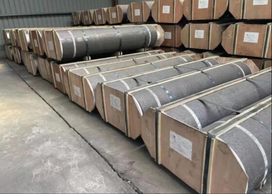 Up To 3000°C High Power Graphite Electrode Featuring Modulus Of Rupture 10-14 MPa Suitable for Steelmaking and Foundry Processes supplier