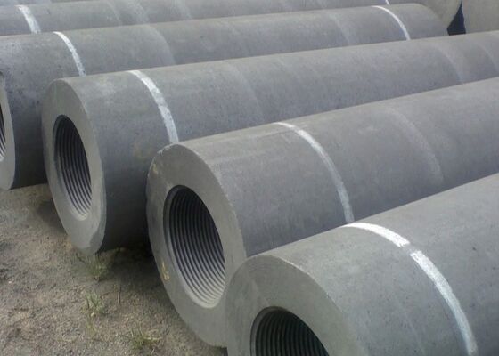Tough Mechanical Strength Nominal Diameter 83 Mm Graphite Electrodes For Batteries For Making Yellow Phosphorus