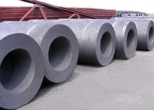 High Temperature Dia200mm  Graphite Electrode For Arc Furnaces For Making Copper Matte